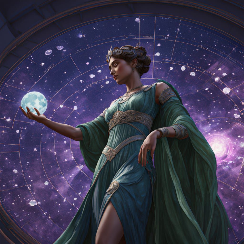 Celestial Cartographer in Nebula Observatory