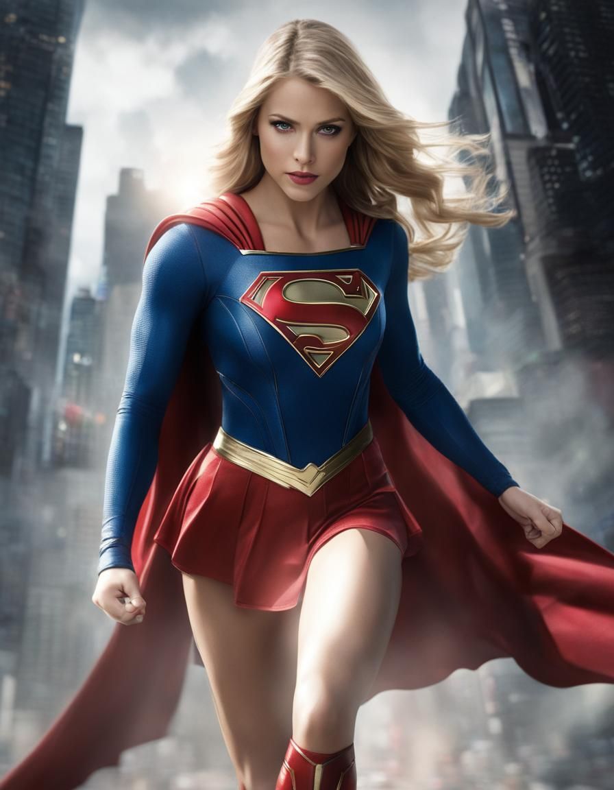 Macro Lens Photo of Supergirl