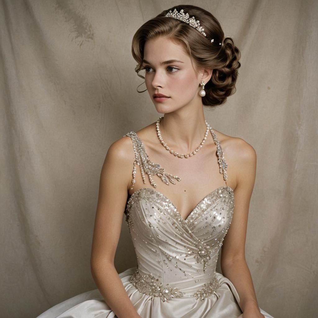 Elegant Debutante Exudes 2000s Glamour