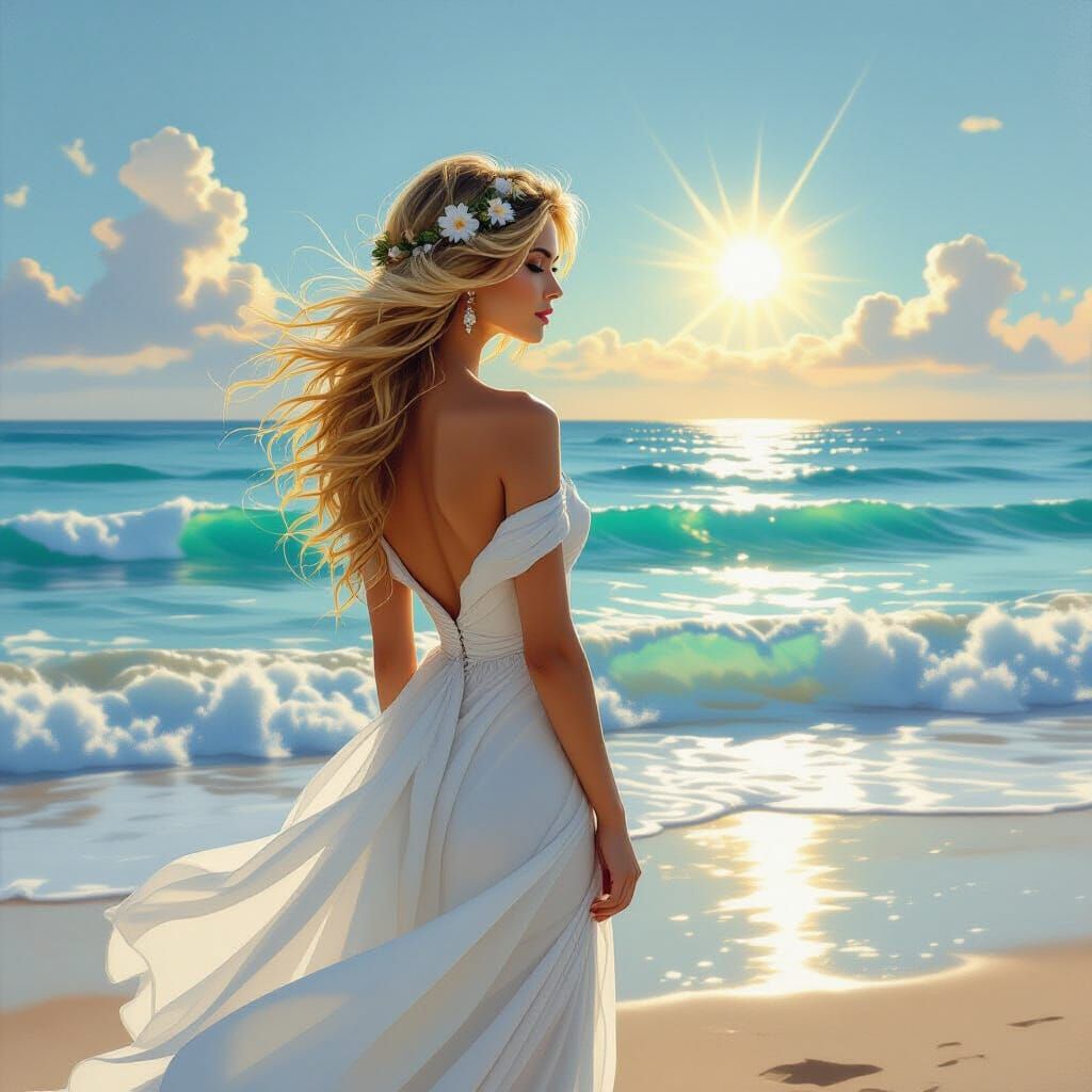 Ethereal Portal Beckons Beachside Beauty