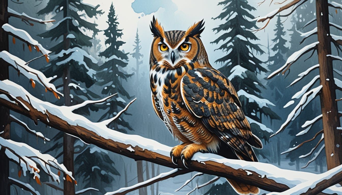 Hello Great Horned Owl, O’ Wise one!