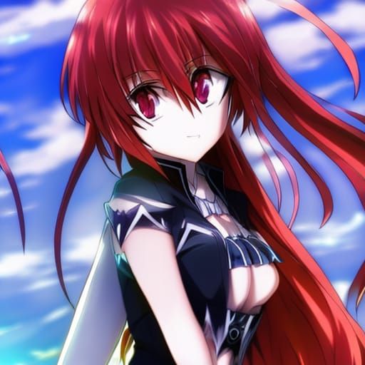 Anime Girl in High School DXD Style