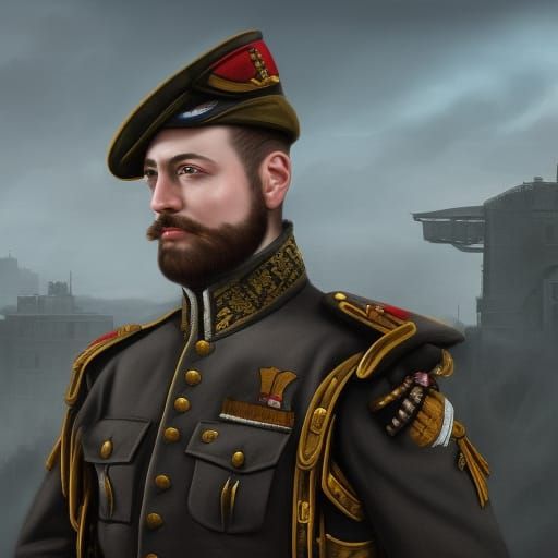 Shakespeare as Soldier: Detailed Matte Painting