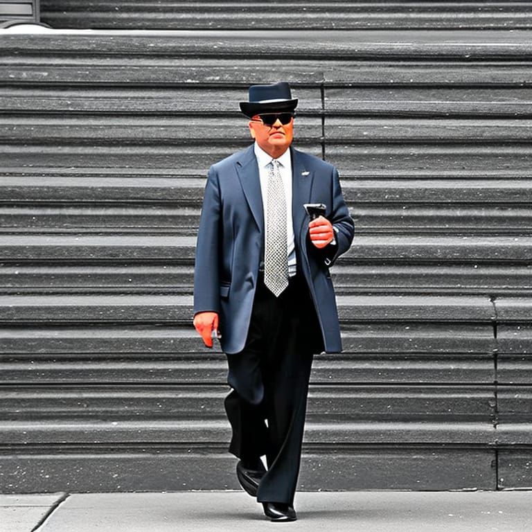 Gangster Strides Through Brooklyn Streets