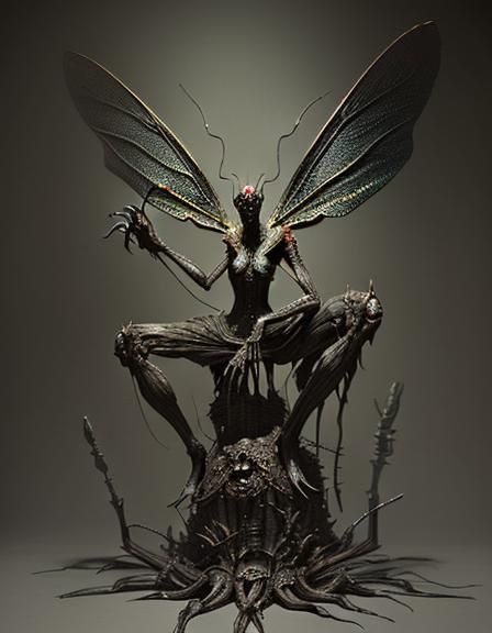 insect sculpture by skink chen