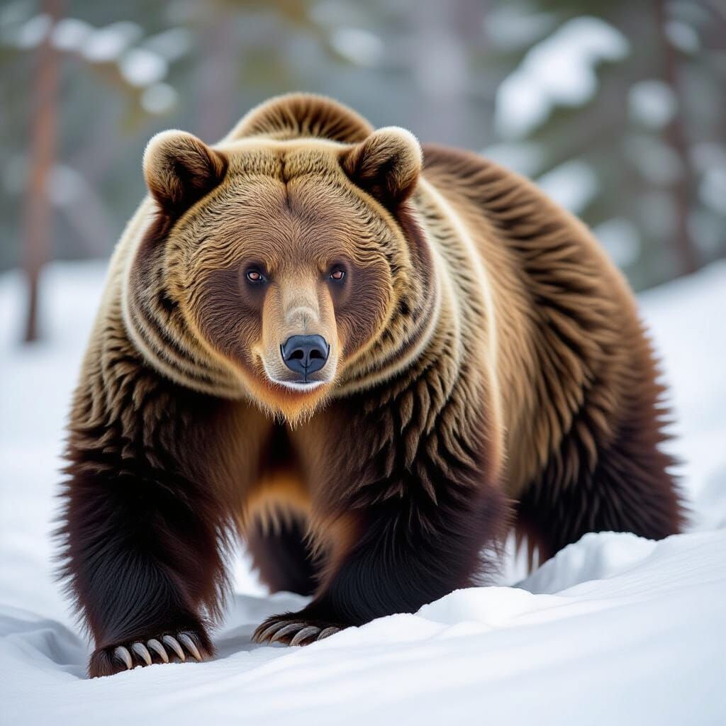 Grizzly Bear Generated From Short Prompt