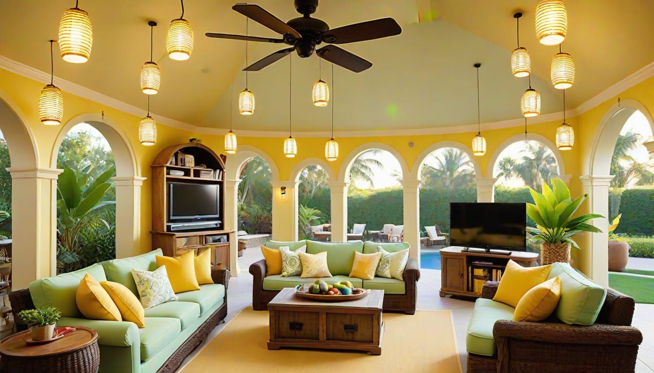 Classical Revival Room with Warm Afternoon Light