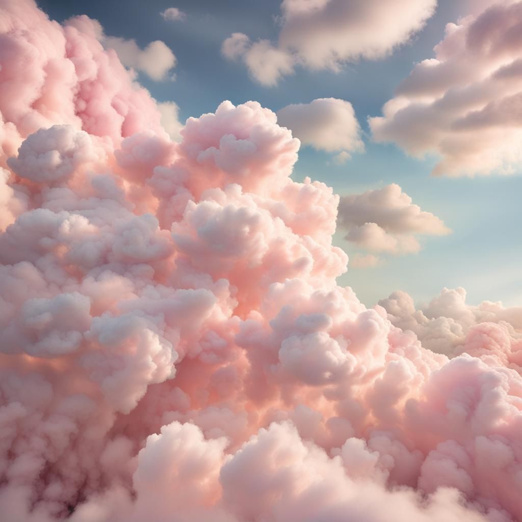 Fluffy Heaven: A Dreamscape of Softness and Light