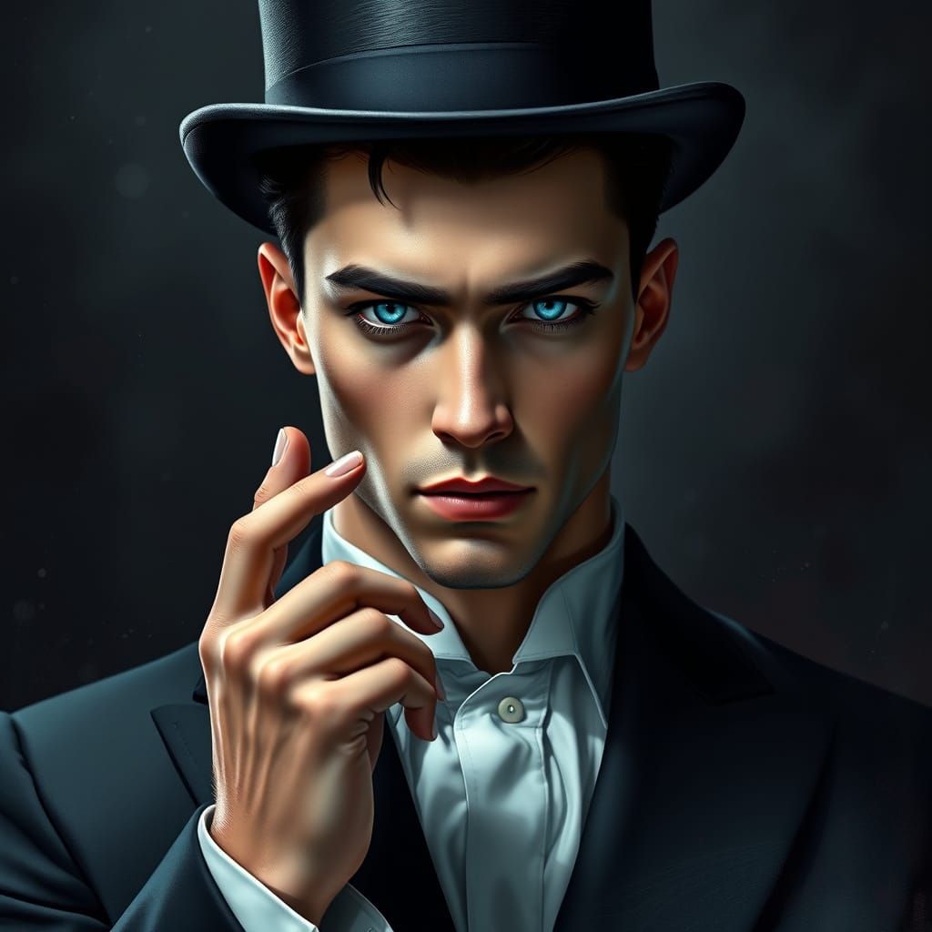 Surreal Emperor Exudes Dark Fantasy Power in Hyper-Realistic...