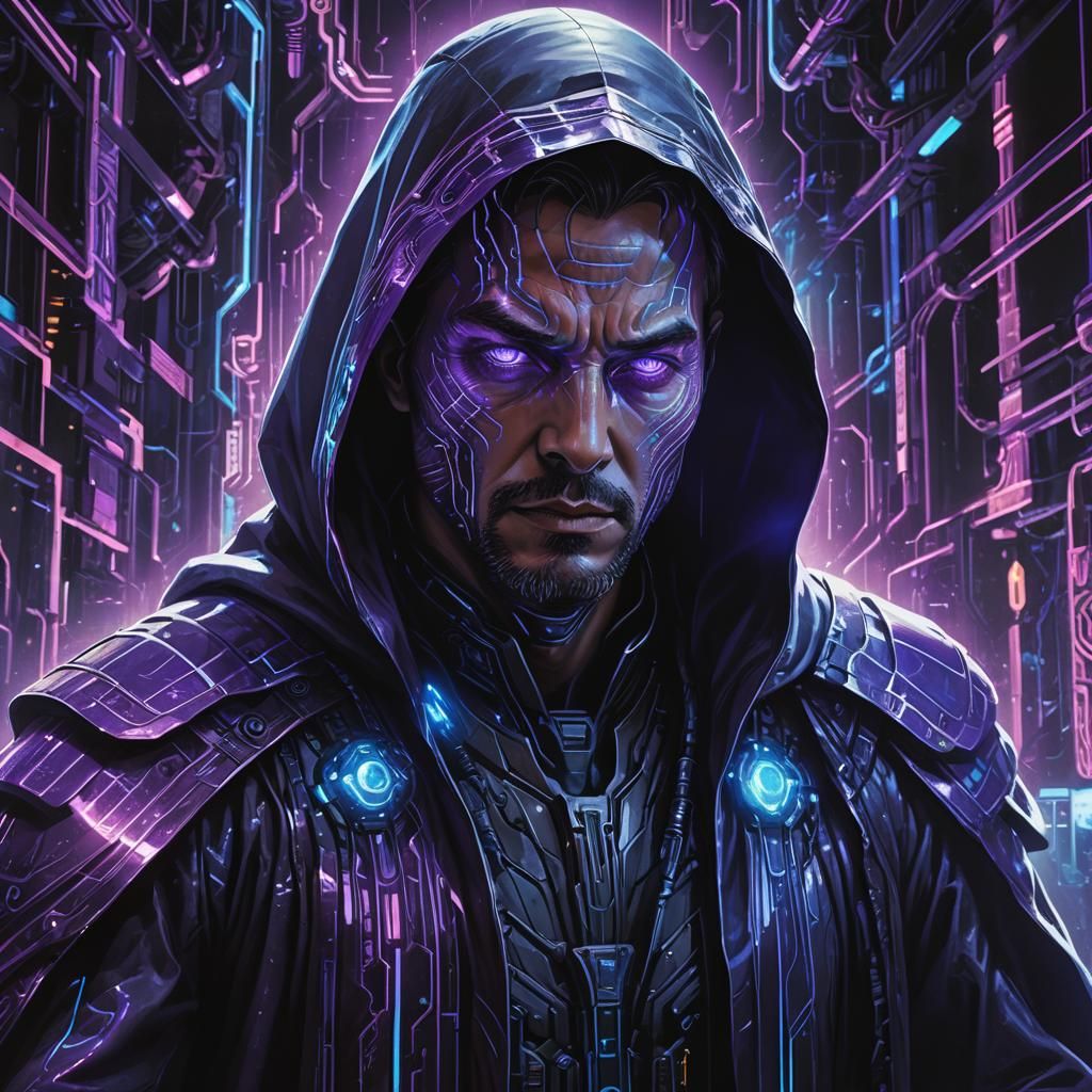 Powerful Sci-Fi Figure Channels Ultra Violet Rays