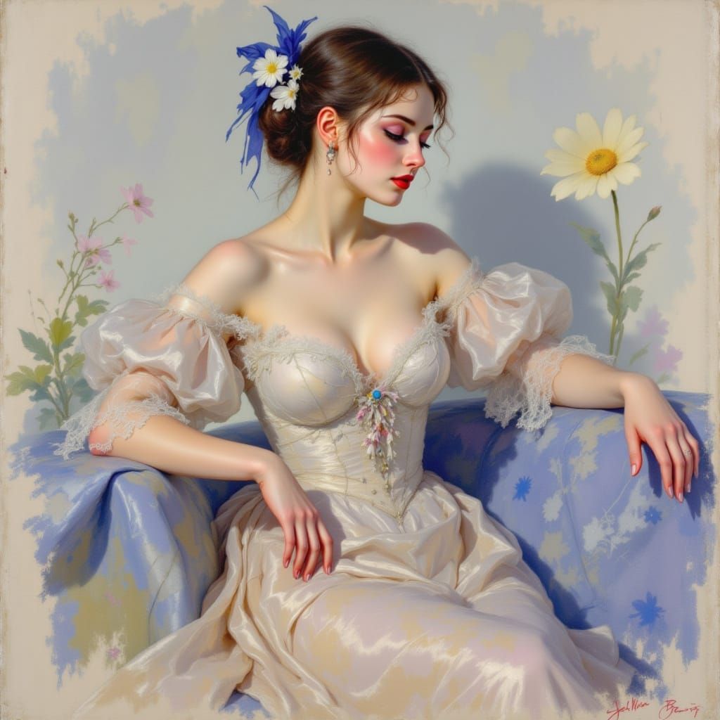 Romantic Rococo Beauty in Soft Pastel Hues