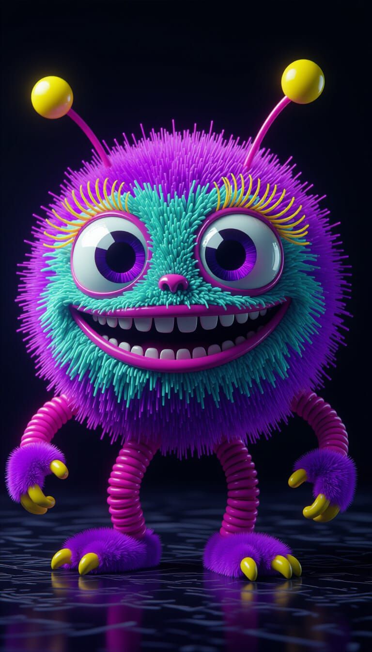 Surreal Alien Creature in 3D Digital Art