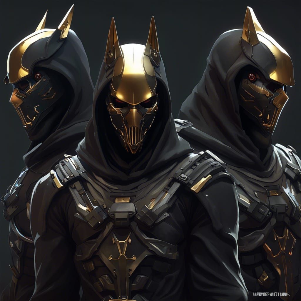 Futuristic Anubis Soldier in Cyberpunk Style