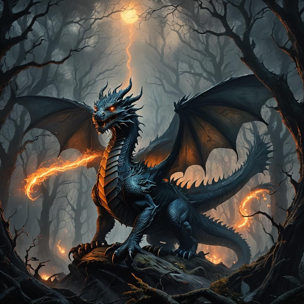 Dragon in Dark Forest: Mythic Realism