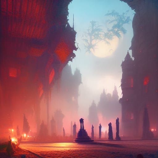 Bizarre Zanzibar Scene in Deep Color