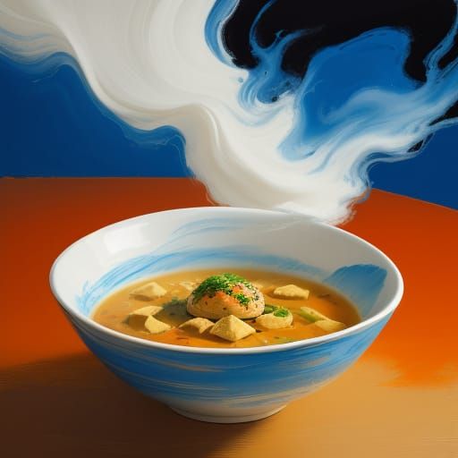 Vibrant Abstract Culinary Still Life