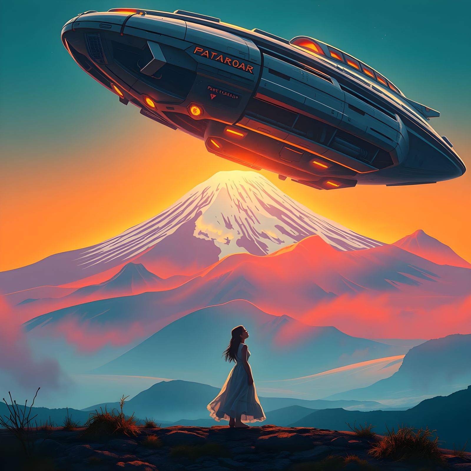 Epic Invasion of Earth in a Glorious Sci-Fi Futuristic Maste...