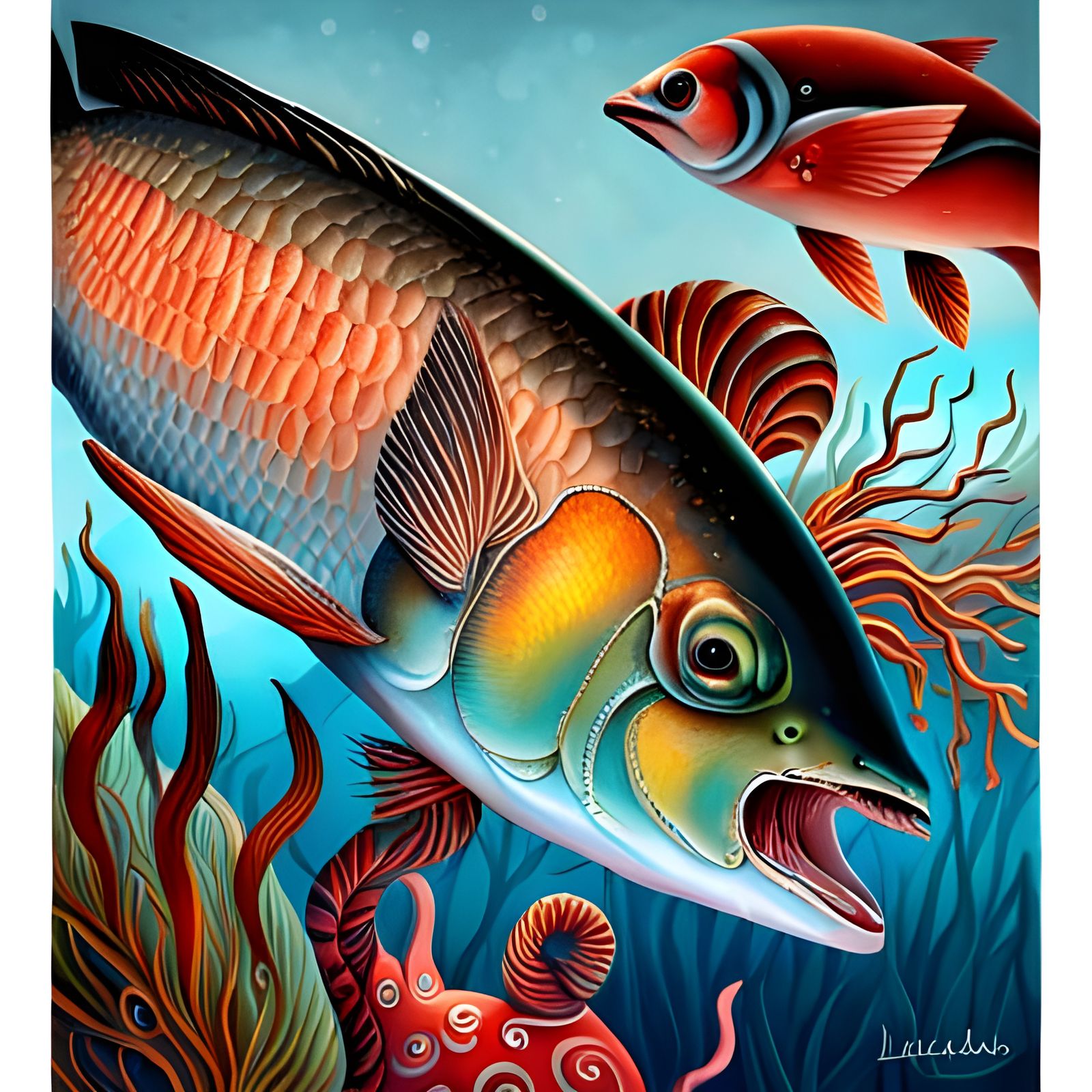 Intricate Maximalist Painting with Japanese Background in 8K