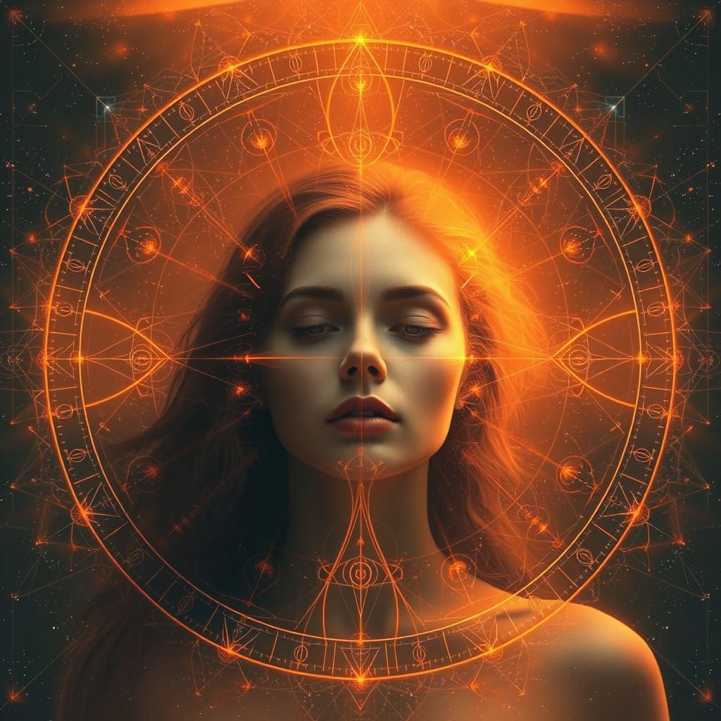 Woman in Galactic Orange