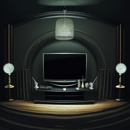 Enchanting Inkpen TV Illustration in Dark Room