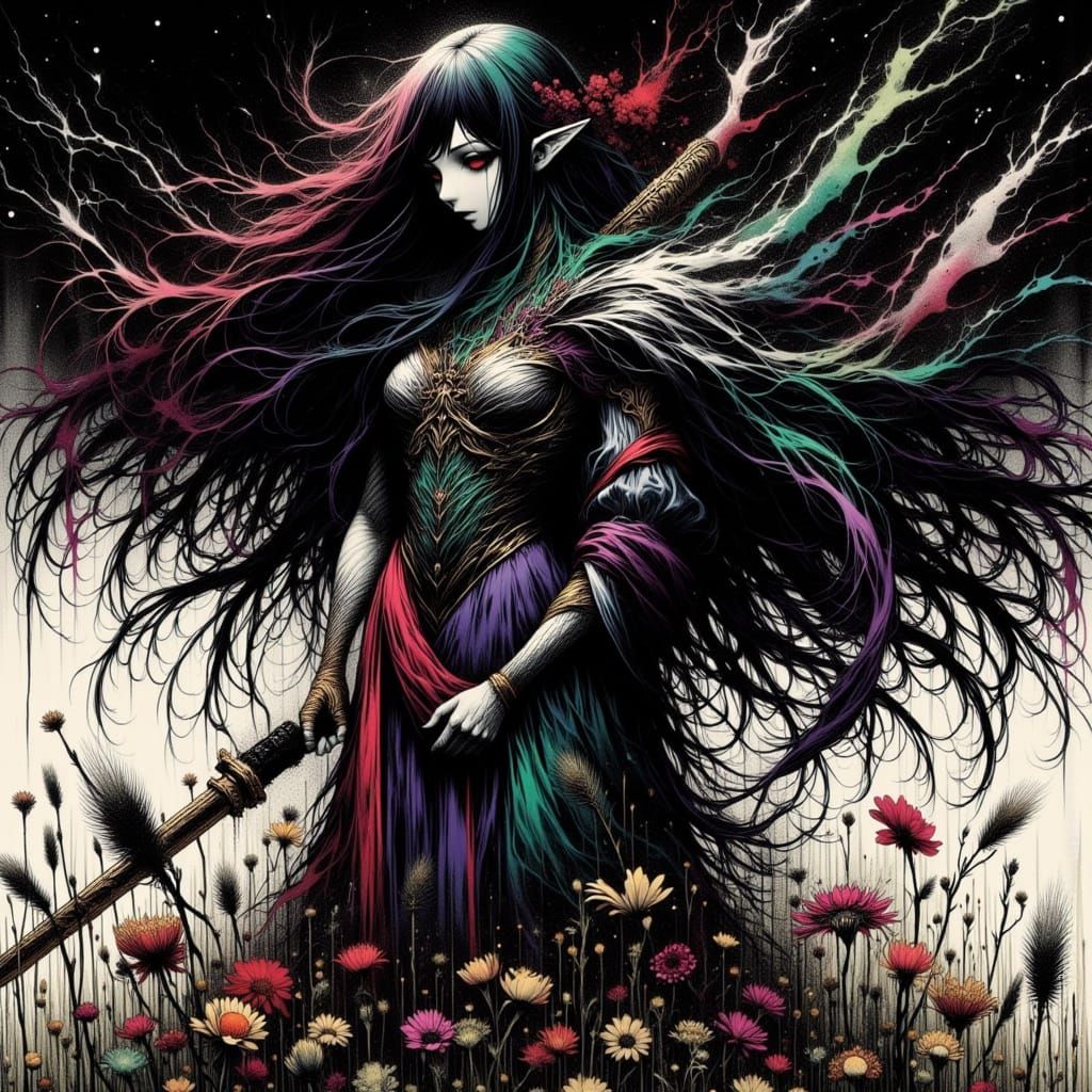 Intricate Mecha Design in Dark Sci-Fi Style