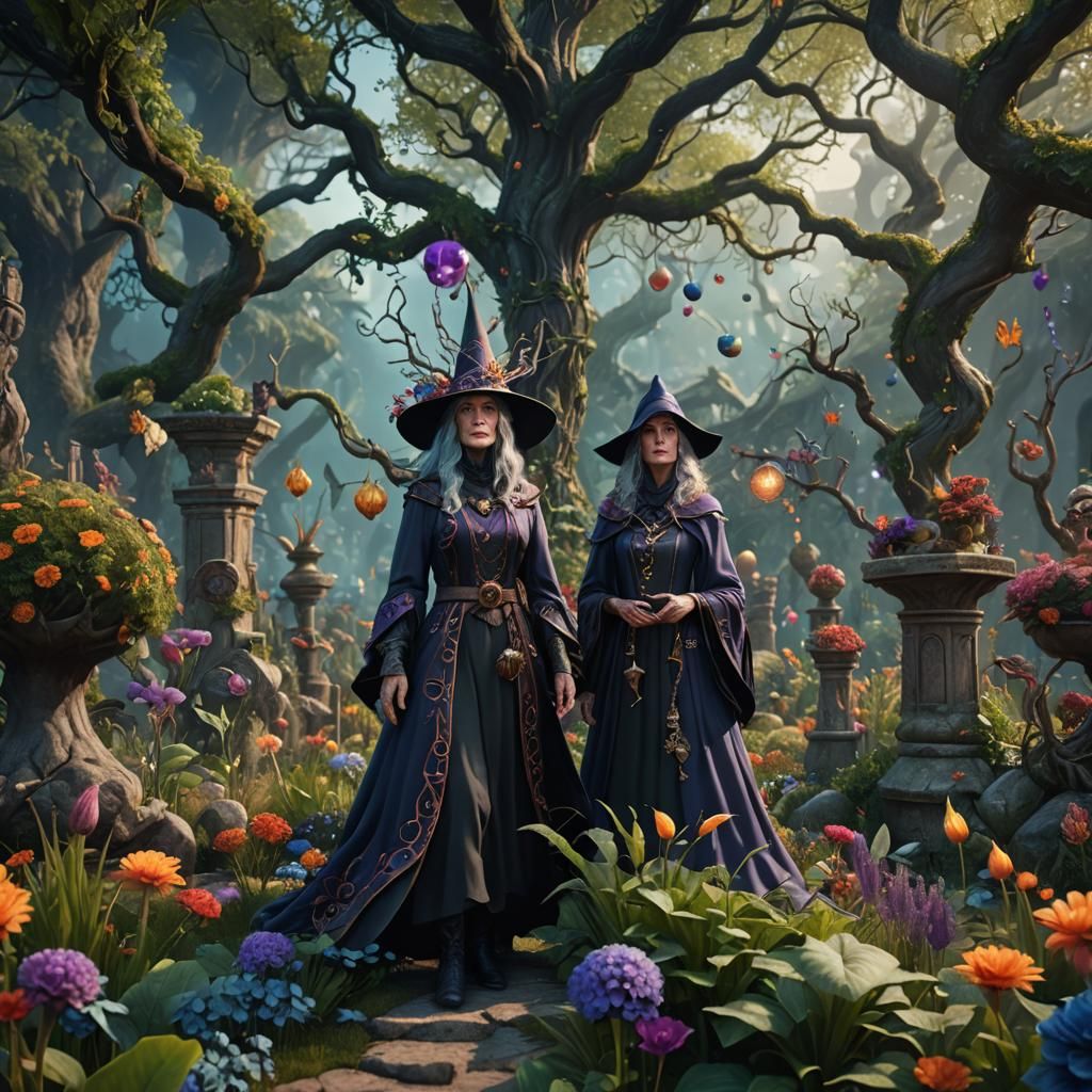 Magic Garden Elder Witch: Fantasy Concept Art