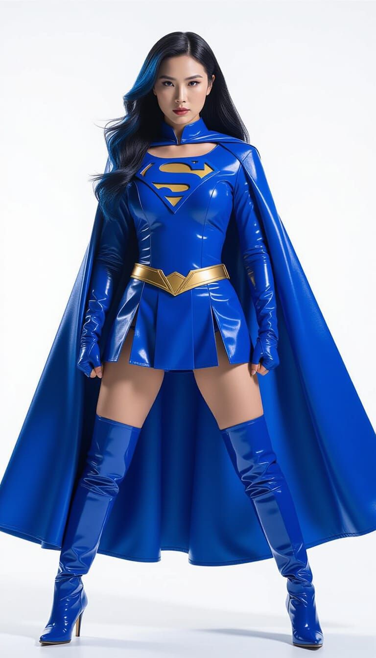 Superwoman Lan Xing In Full Body Cinematic Portrait