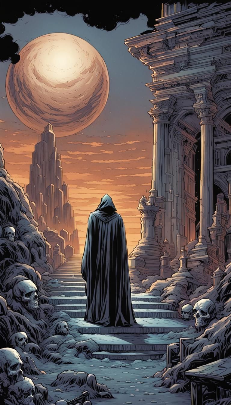 Death Beyond Visiting Wills: Comic Book Art