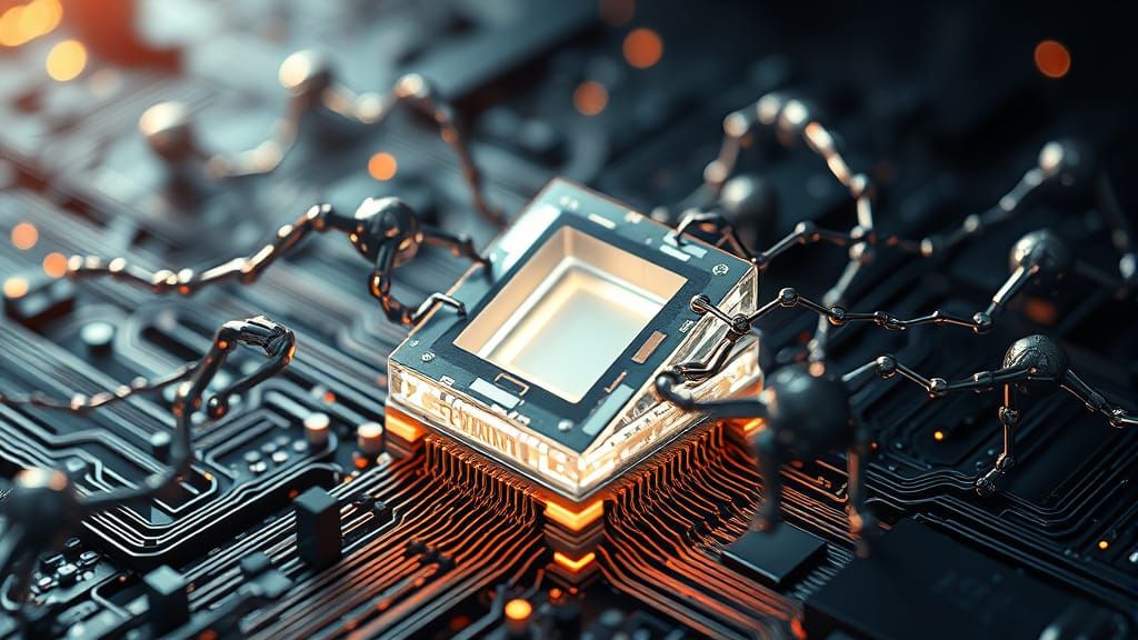 Quantum Crystal Chip in Photorealistic Precision