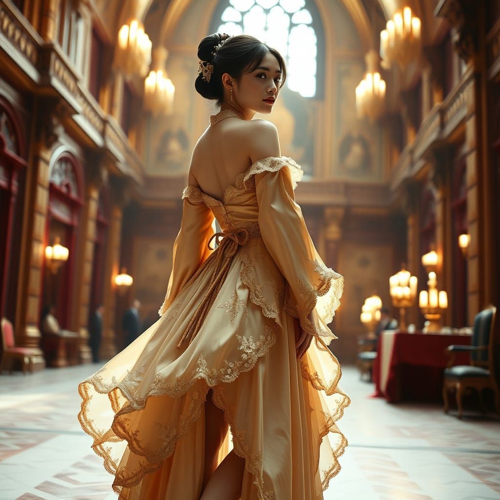 Ethereal Fantasy Beauty in Luxe Medieval Setting
