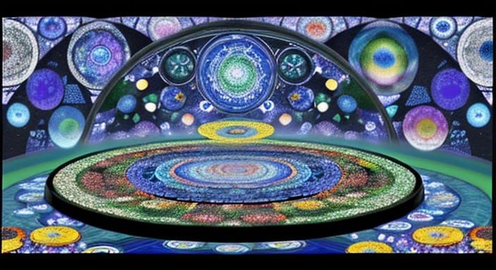 Kaleidoscopic Garden of Binary Flowers