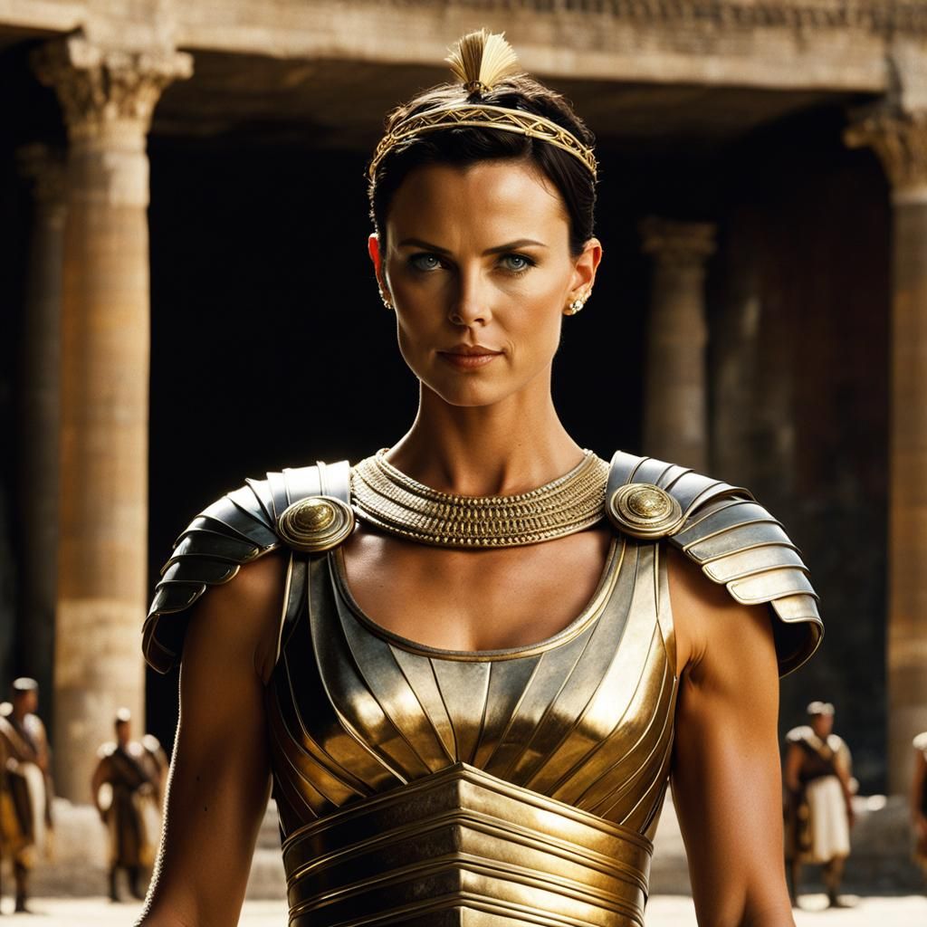Charlize Theron as Roman Empress Gladiatrix