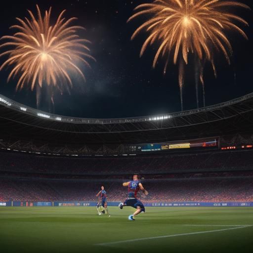 Lionel Messi Mystical Soccer Stadium Art