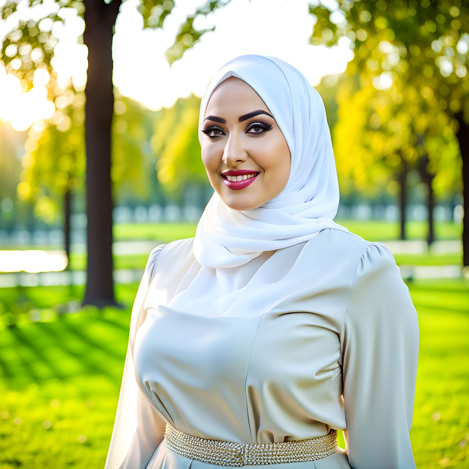 Beautiful Woman in Hijab Portrait