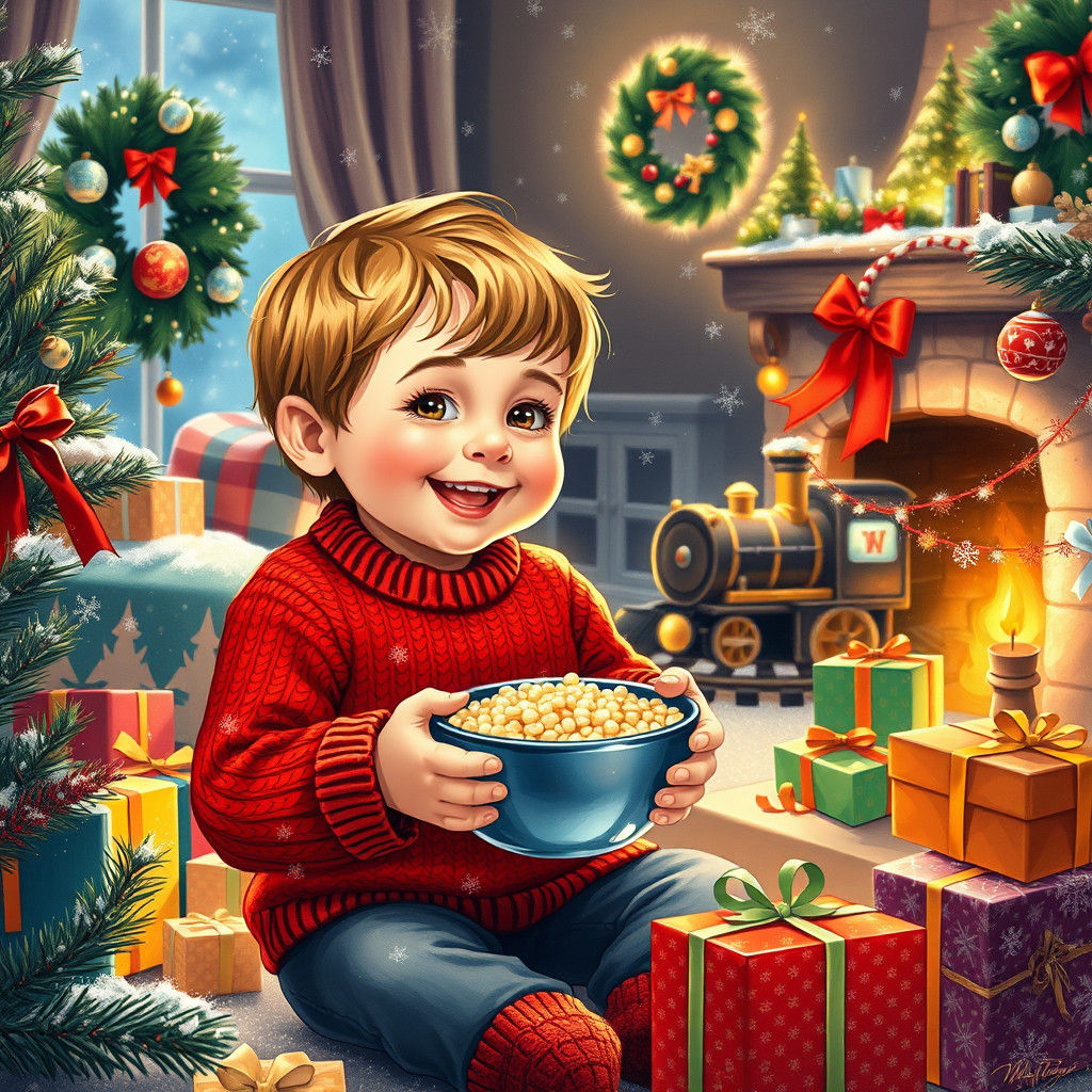 Cozy Christmas Eve at Grandma and Grandpa's House