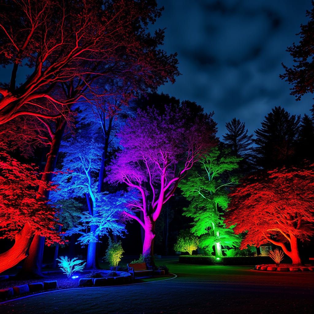 Vibrant Magic Forest in Perfect Harmony