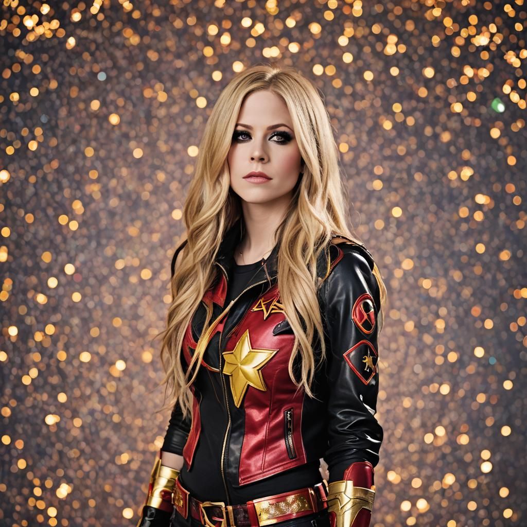Avril Lavigne as Wonder Girl: Professional Portrait