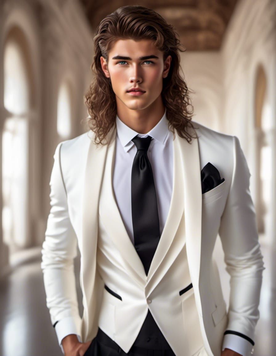 Teenage Boy in Tuxedo, Cody Christian Likeness