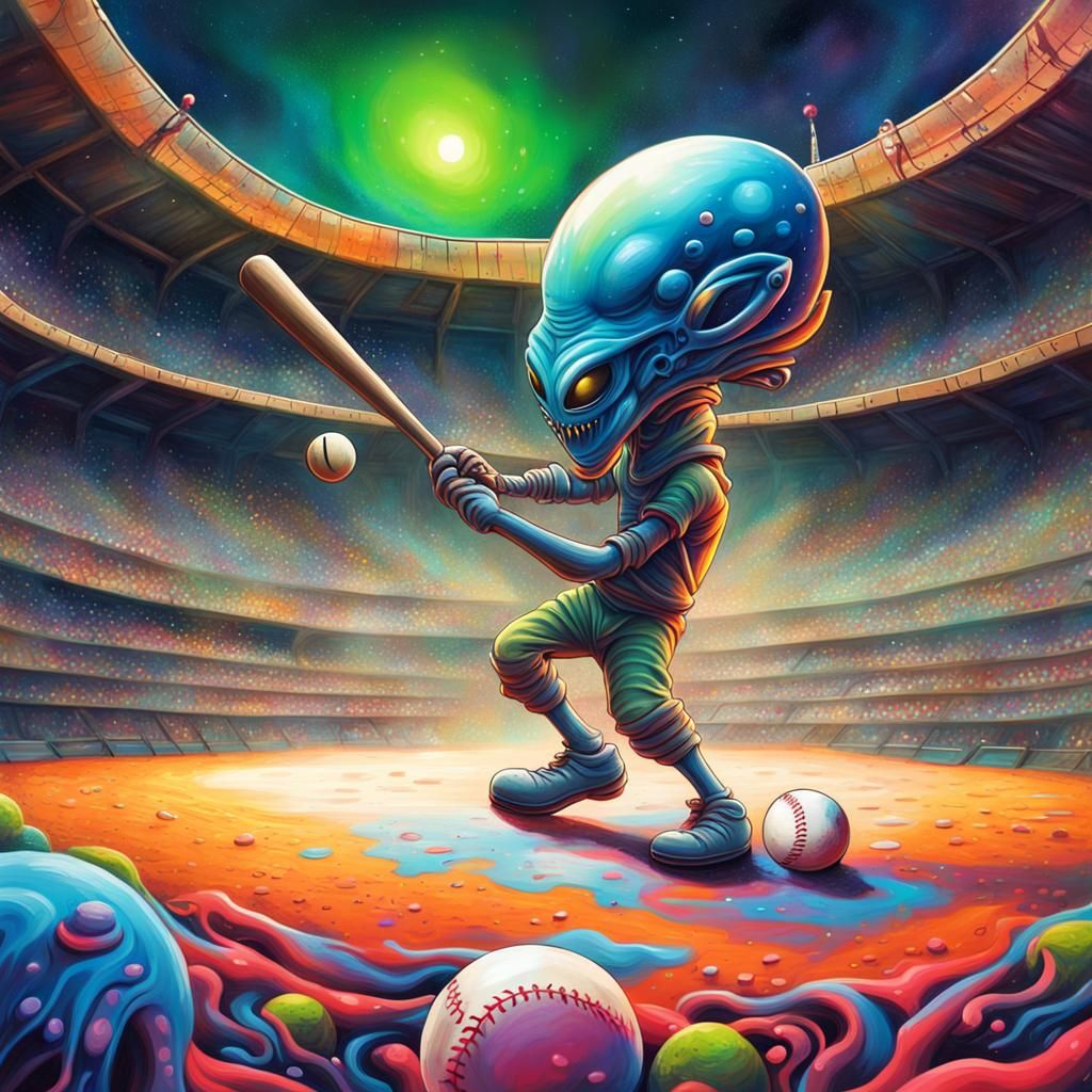 Cosmic Baseball Game: An Alien Home Run