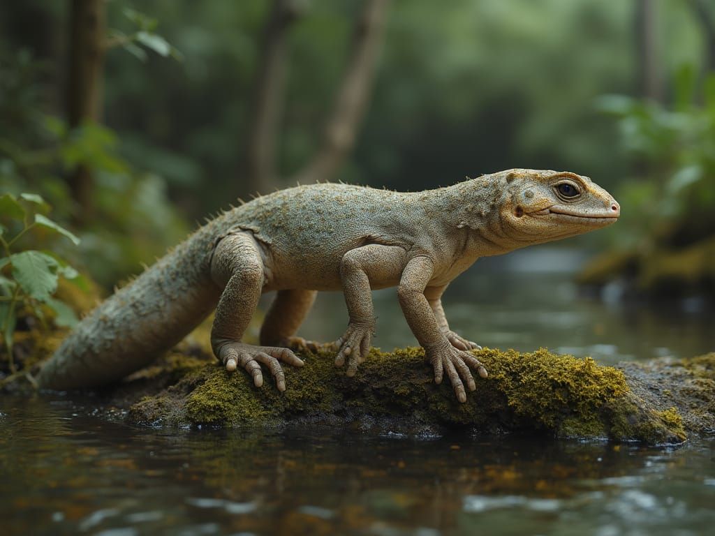 Chimeric Forest Creature Emerges from the Shadows