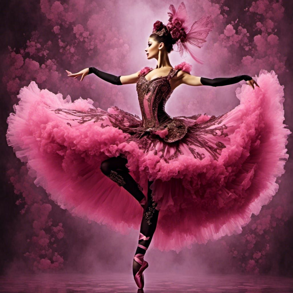 Steampunk Ballet Dancer in Pink