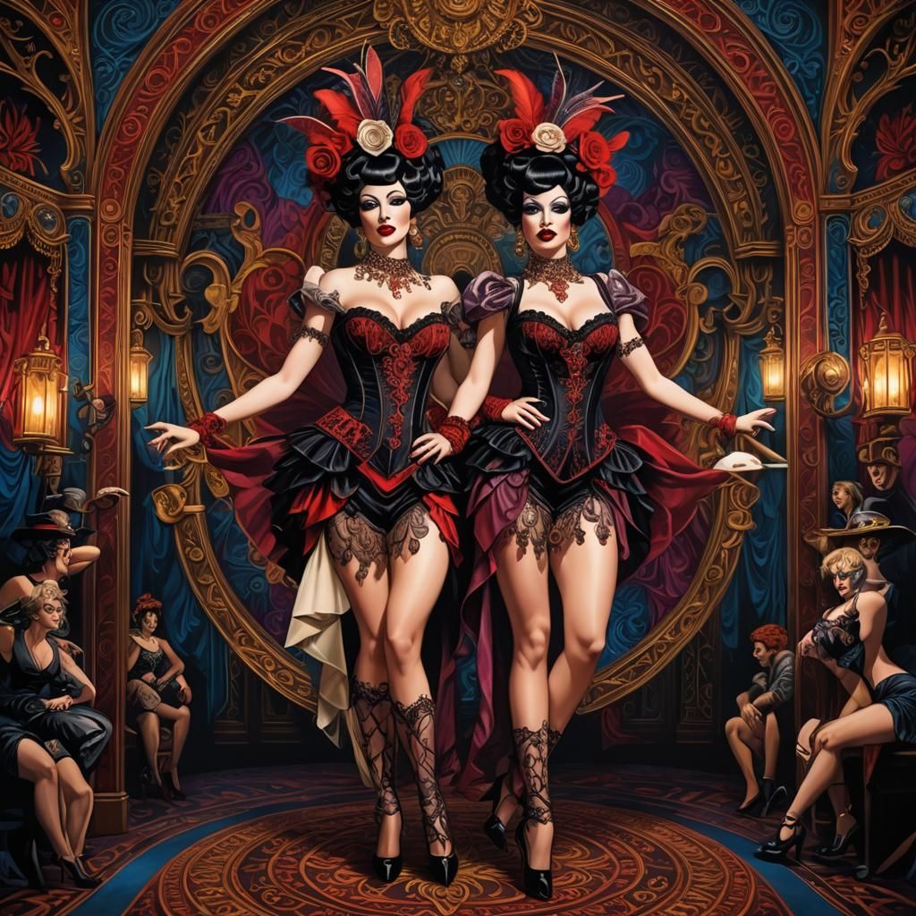 1900s Burlesque dancers