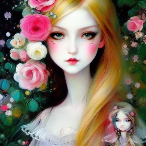 Impressionistic Portrait in Soft Colors