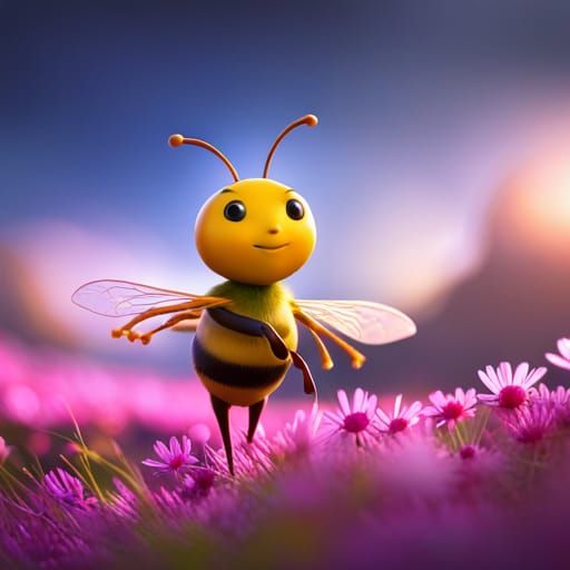 Detailed 3D Image of Maya the Bee