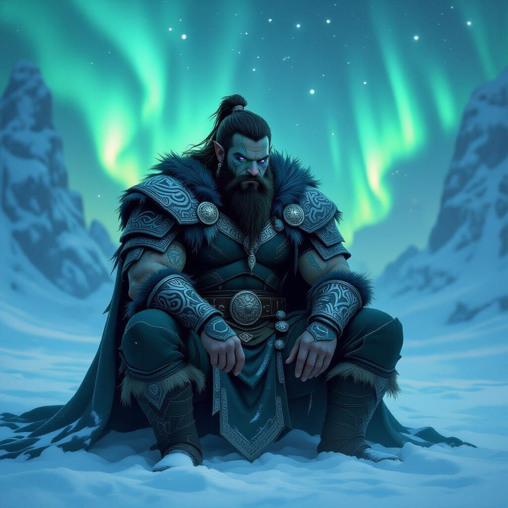 Orc Warrior's Dream in a Mystical Realm