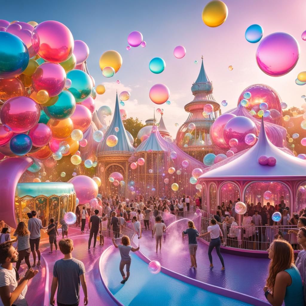 Bubble theme park