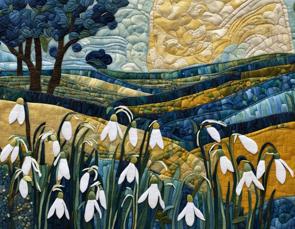 Whimsical Winter Blooms in Cotswolds Landscape