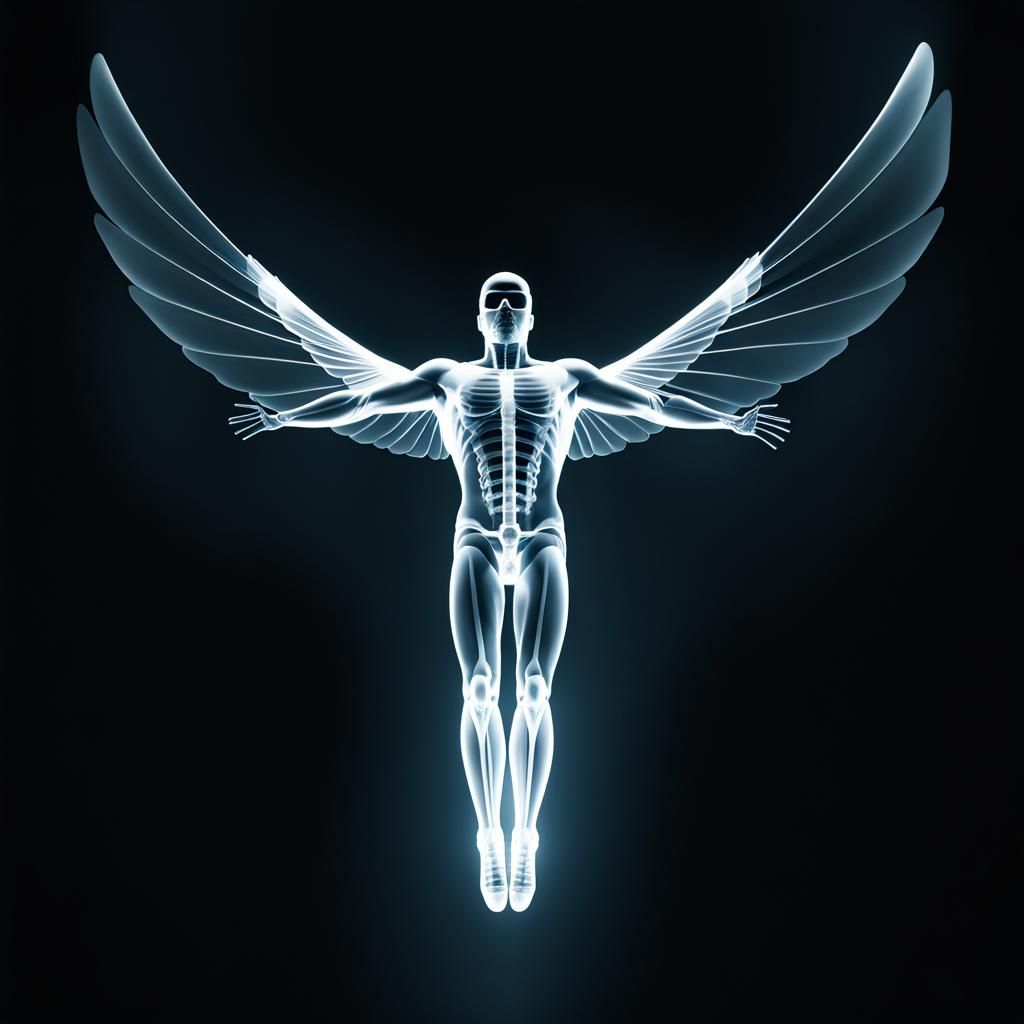 X-Ray of a Flying Man