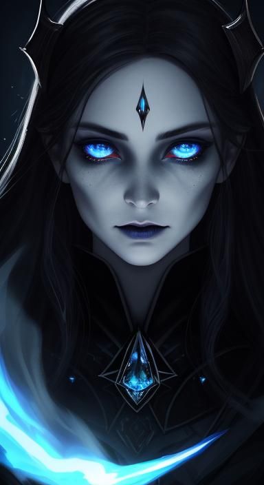 Vampire Queen Dancing with Ghost in Dark Fantasy