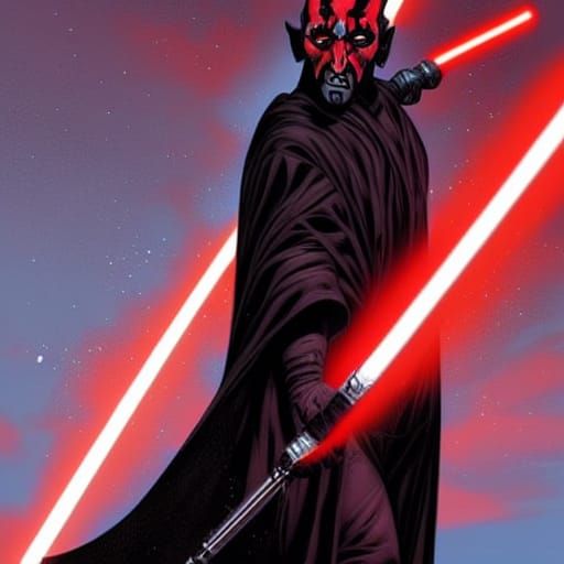 Darth Maul Comic Book Art by Mark Brooks and Dan Mumford